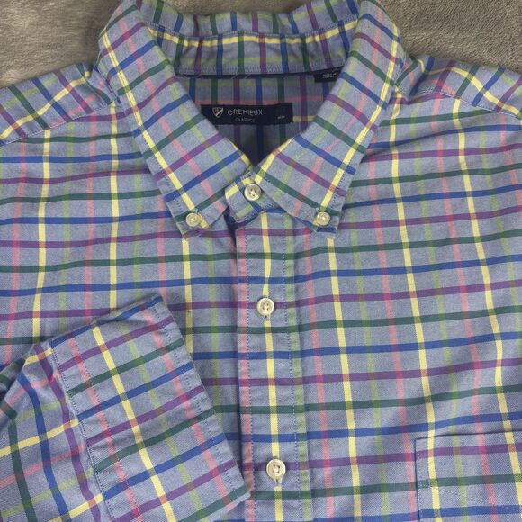 Cremieux Classics Shirt Mens 4XT Plaid Button Down Long Sleeve Dress Shirt - Picture 1 of 11